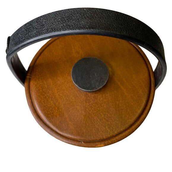 Vinyl Ice Bucket MCM Barware Mid Century Modern Vintage 70s 60s Retro With Lid u - Picture 2 of 9